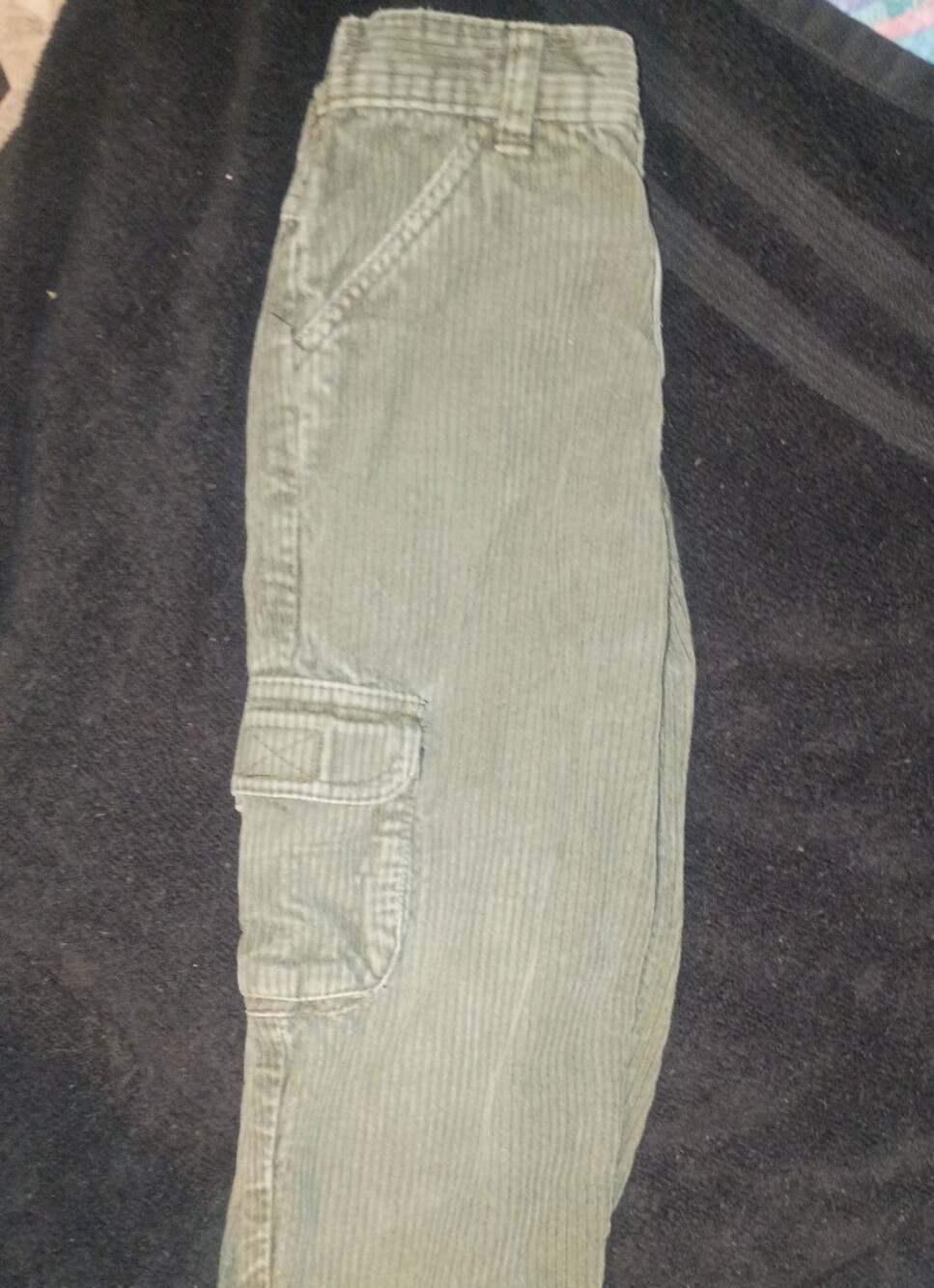 Cherokee Kids Corduroy Cargo Pants in Sage Green